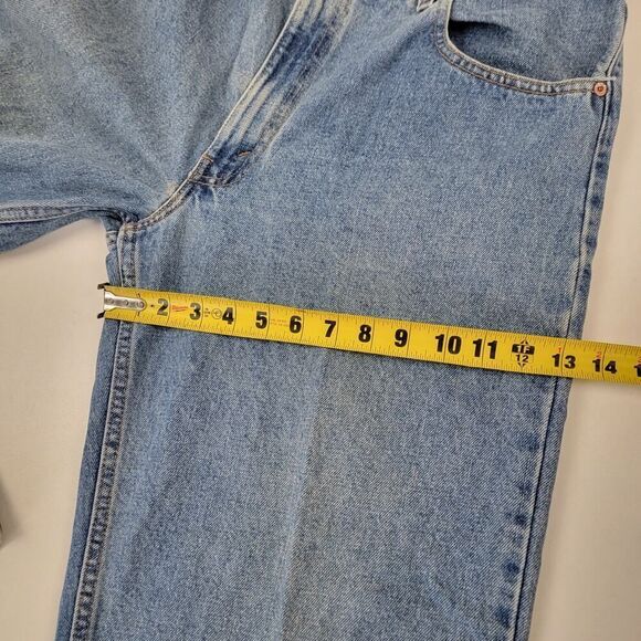 Vintage 90's Levis 560 Jeans Mens sz 36x34 Loose Fit Tapered Leg Blue Denim USA - Picture 9 of 16